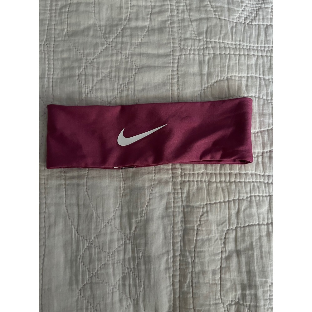 Nike Dri-FIT Headband Berry Pink Wide Athletic Sweatband with Silicone Grip